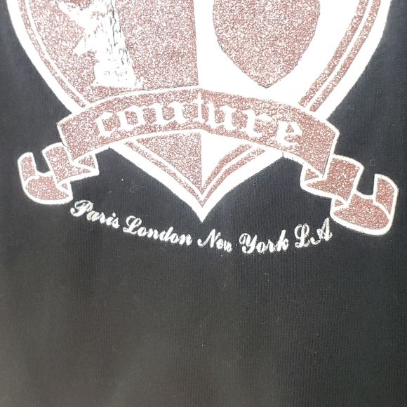 Juicy Couture Glitter Logo Graphic Tshirt Size XL - Picture 3 of 7